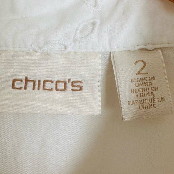 Chico’s Easy Eyelet Utility Jacket Boho - Picture 8 of 9